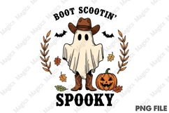 Boot Scootin Spooky Svg, Halloween Png Product Image 1