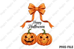 Coquette Pumpkin Cherries Autumn Png Product Image 1