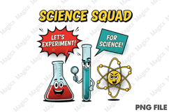 Science Squad Png, Back To School Sublimation Product Image 1