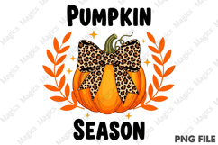 Coquette Pumpkin Season Retro Fall PNG Product Image 1