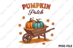 Fall Sublimation PNG, Pumpkin Patch PNG Product Image 1