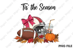 Fall Autumn Football PNG Autumn Png Product Image 1