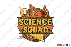 Science Squad Png, Back To School Sublimation Product Image 1