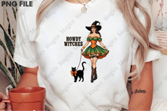 Howdy Witches,Vintage Halloween PNG Product Image 2
