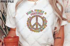 Peace Pencils &amp; Positivity PNG - Teacher Sublimation Design Product Image 2