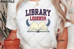 Library Legends Png, Back To School Sublimation Product Image 2