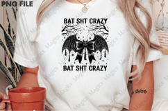 Bat Bow Crazy PNG, Funny Halloween Png Product Image 2