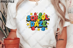 School Daze PNG - Teacher Sublimation Design Product Image 2