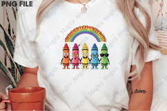 Crayon Crew PNG PNG - Teacher Sublimation Design Product Image 2