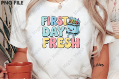 First Day Fresh Png, Back To School Sublimation Product Image 2