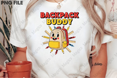 Backpack Buddy Png, Back To School Sublimation Product Image 2