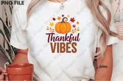 Thankful Vibes Sublimation, Fall Png Product Image 2