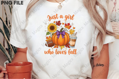 Just a Girl Who Loves Fall Png, Pumpkin Product Image 2