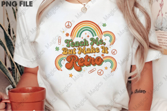 Teach Me But Make It Retro PNG - Teacher Sublimation Design Product Image 2