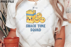 Snack Time Squad Png, Back To School Sublimation Product Image 2