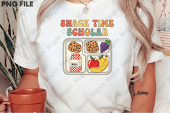Snack Time Scholar Png, Back To School Sublimation Product Image 2
