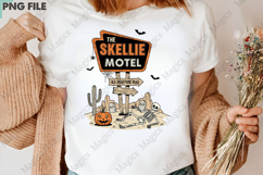 Skellie Motel Funny Halloween PNG Funny Product Image 3