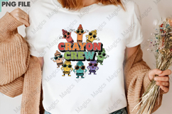 Crayon Crew PNG - Teacher Sublimation Design Product Image 3