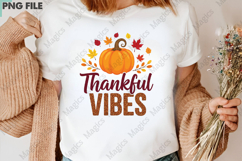 Thankful Vibes Sublimation, Fall Png Product Image 3