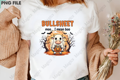 Funny Cow Halloween PNG, Bullsheet Ghost Product Image 3
