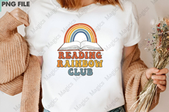 Reading Rainbow Club Png, Back To School Sublimation Product Image 3