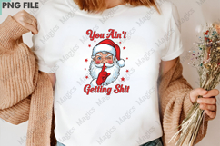 Vintage Christmas Funny Santa Claus Png Product Image 3