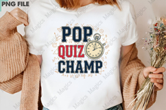 Pop Quiz Champ Png, Back To School Sublimation Product Image 3