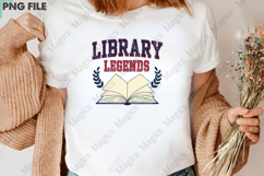 Library Legends Png, Back To School Sublimation Product Image 3