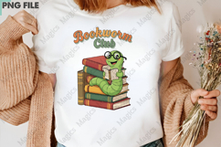 Bookworm Club Png, Back To School Sublimation Product Image 3