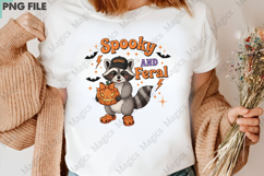 Spooky and Feral Raccoon PNG, Halloween Product Image 3