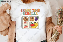Snack Time Scholar Png, Back To School Sublimation Product Image 3