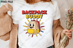 Backpack Buddy Png, Back To School Sublimation Product Image 3
