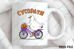 Ghost Goose on Bike Halloween PNG Product Image 4