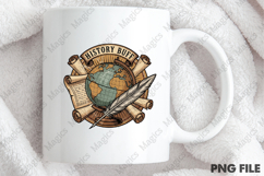 History Buff Png, Back To School Sublimation Product Image 4