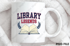 Library Legends Png, Back To School Sublimation Product Image 4