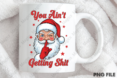 Vintage Christmas Funny Santa Claus Png Product Image 4