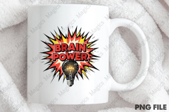 Brain Power Png, Back To School Sublimation Product Image 4