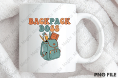 Backpack Boss Png, Back To School Sublimation Product Image 4