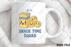 Snack Time Squad Png, Back To School Sublimation Product Image 4