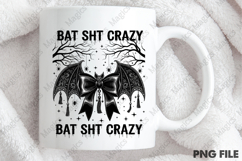 Bat Bow Crazy PNG, Funny Halloween Png Product Image 4