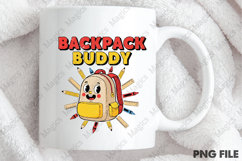 Backpack Buddy Png, Back To School Sublimation Product Image 4