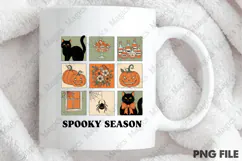 Spooky Season Png, Retro Halloween Png Product Image 4
