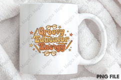 Groovy Educator Energy | Back to School Sublimation Design Product Image 4