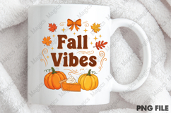 Fall Vibes Png, Preppy Autumn Pumpkin Png Product Image 4