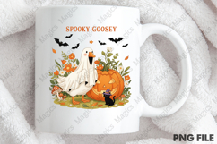 Halloween Goose Spooky Fall Boho Flowers Product Image 4