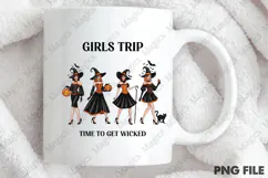 Salem Girls Trip,Vintage Halloween PNG Product Image 4