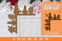 Snowman Door Corner Lasercut BUNDLE Product Image 2
