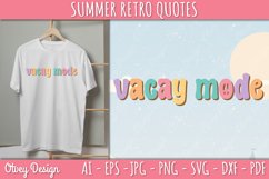 Summer Retro Quotes SVG| Retro Summer SVG Product Image 1