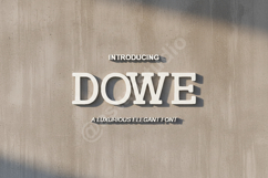 Dowe - Modern Minimalist Sans Serif Typeface Product Image 1