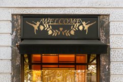 Welcome sign for the entrance door with ballerinas, template Product Image 2